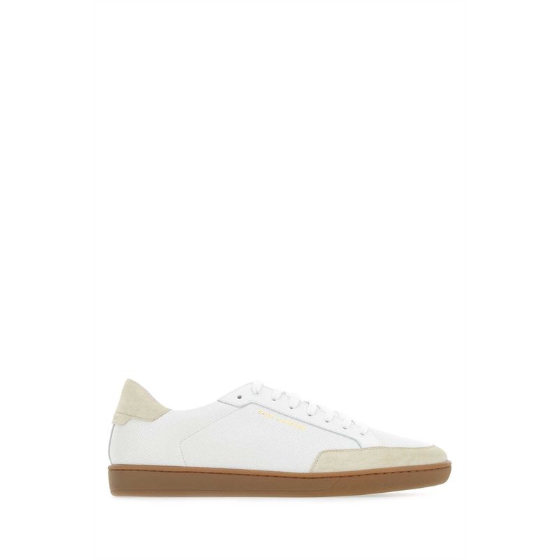 Saint Laurent White Leather Sneakers
